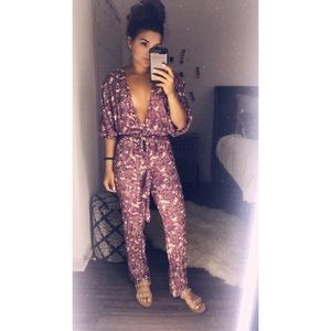 Forever 21 Print Jumpsuit